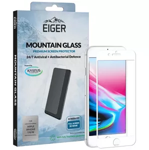 Ochranné sklo Eiger Glass 3D Screen Protector Apple iPhone 7 - Clear/White (EGSP00145)