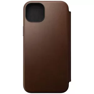 Púzdro Nomad Modern Leather Folio, brown - iPhone 15 Plus (NM01625285)