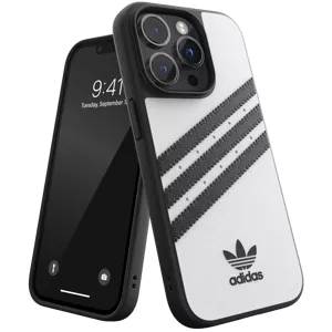 Kryt adidas OR Moulded Case PU for iPhone 14 Pro 2022 white/black (50190)