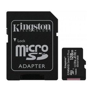 128GB microSDXC Kingston Canvas Select Plus  A1 CL10 100MB/s + adapter