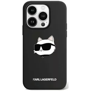 Kryt Karl Lagerfeld KLHMP15XSCHPPLK iPhone 15 Pro Max 6.7" black hardcase Silicone Choupette Head MagSafe (KLHMP15XSCHPPLK)