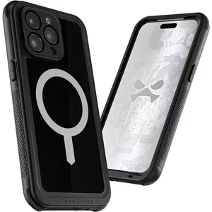 Kryt Ghostek Nautical Apple iPhone 15 Pro Max Waterproof Case with Holster Clip Black