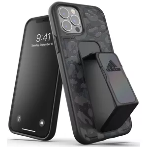 Kryt Adidas SP Grip Case Leopard SS21 for iPhone 12 / 12 Pro black/grey (43717)