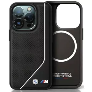 Kryt BMW BMHMP15S23PUCPK iPhone 15 6.1" black hardcase Perforated Twisted Line MagSafe (BMHMP15S23PUCPK)