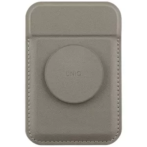 Peňaženka UNIQ Flixa magnetic card wallet with stand grey MagSafe (UNIQ-FLIXA-GREY)
