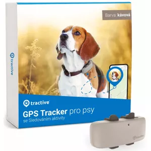 Senzor Tractive GPS DOG 4 – GPS sledování polohy a aktivity pro psy, hnědý