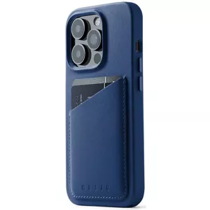 Kryt Mujjo Full Leather MagSafe Wallet Case for iPhone 14 Pro - Monaco Blue (MUJJO-CL-033-BL)