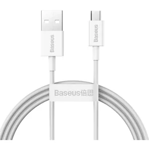 Kábel Baseus Superior Series Cable USB to micro USB, 2A, 1m (white) (6953156208490)