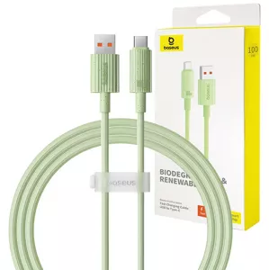Kábel Baseus Fast Charging cable USB to USB-C Habitat Series 1m 100W (green)