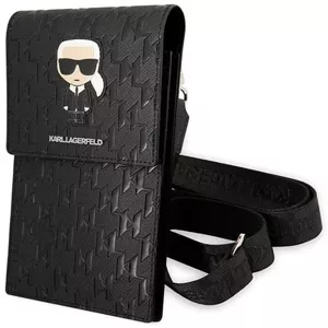 Taška Karl Lagerfeld handbag KLWBSAMIPK black Ikonik Karl Monogram Patch (KLWBSAMIPK)