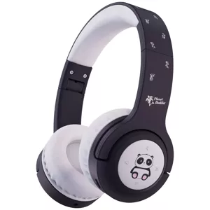 Slúchadlá Planet Buddies Panda Character Headphones Wireless black/white (45882)