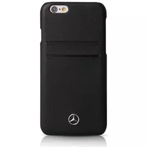 Kryt Mercedes - Apple iPhone 6/6S Plus Case Pure Line Leather - Black (MEHCP6LPLBK)