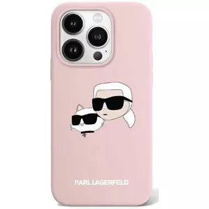 Kryt Karl Lagerfeld KLHMP15XSKCHPPLP iPhone 15 Pro Max 6.7" pink hardcase Silicone Karl & Choupette MagSafe (KLHMP15XSKCHPPLP)