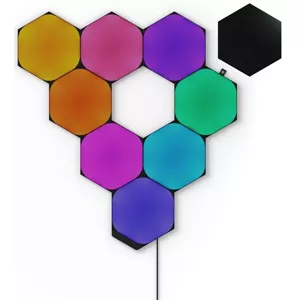 Svietidlo Nanoleaf Shapes Black Hexagons Starter Kit 9PK (NL42-0102HX-9PK)