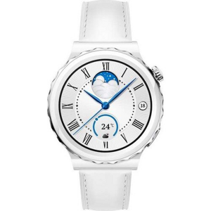 55028825 Huawei Watch GT 3 Pro 43mm Frigga-B19V White Leather Strap