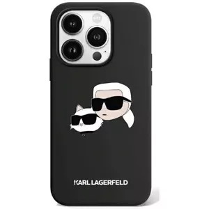 Kryt Karl Lagerfeld KLHMP15SSKCHPPLK iPhone 15 6.1" black hardcase Silicone Karl & Choupette MagSafe (KLHMP15SSKCHPPLK)