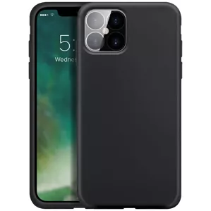 Kryt XQISIT Silicone case Anti Bac for iPhone 12 / 12 Pro black (42310)
