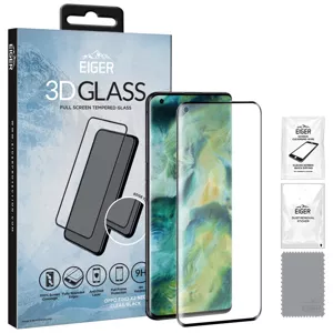 Ochranné sklo Eiger 3D GLASS Glass Screen Protector for Oppo Find X2 Neo/Reno3 Pro 5G/Reno4 Pro 5G in Clear/Black (EGSP00608)