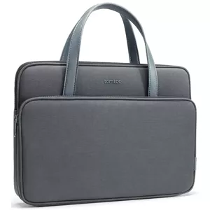 Taška tomtoc Premium Briefcase – 14" MacBook Pro (2021), šedá