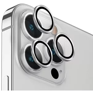 Ochranné sklo UNIQ Optix Aluminum Camera Lens Protector iPhone 14 Pro 6.1" / 14 Pro Max 6.7" sterling silver glass for camera lens with applicator (UNIQ-IP6.1P-6.7PM-LENSSIL)