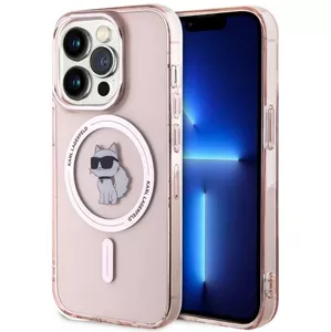 Kryt Karl Lagerfeld KLHMP14XHFCCNOP iPhone 14 Pro Max 6.7" pink hardcase IML Choupette MagSafe (KLHMP14XHFCCNOP)