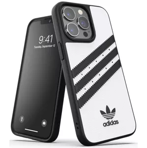 Kryt adidas OR Moulded Case PU FW21 for iPhone 13/13 Pro white/black (47115)