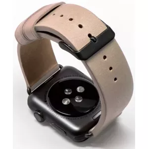 Remienok Monowear Creme Leather Band pro Apple Watch - Space Gray 42 mm