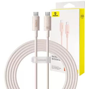 Kábel Baseus Fast Charging cable USB-C to USB-C Habitat Series 2m 100W (pink)