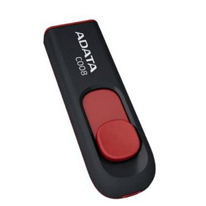 8 GB . USB kľúč . ADATA DashDrive™ Classic C008 USB 2.0, čierno-červený AC008-8G-RKD