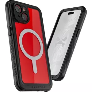 Kryt Ghostek Nautical Apple iPhone 15 Plus Waterproof Case with Holster Clip Red
