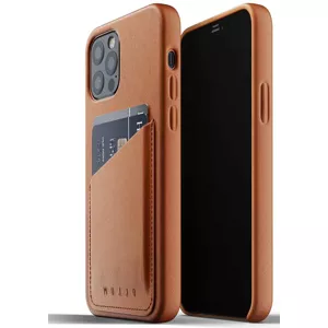 Kryt MUJJO Full Leather Wallet Case for iPhone 12 Pro - Tan (MUJJO-CL-008-TN)