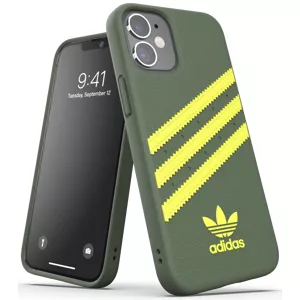 Kryt ADIDAS - Moulded Case PU for iPhone 12 mini wild pine/acid yellow (42253)