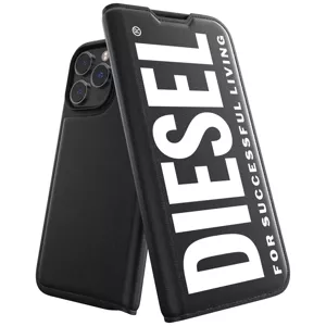 Púzdro Diesel Booklet Case Core for iPhone 14 Pro Max black/white (50263)