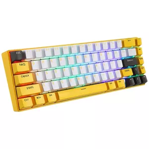 Herná klávesnica Wireless Mechanical Keyboard Motospeed BK67 Yellow (6953460501829)