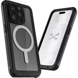 Kryt Ghostek Nautical Apple iPhone 15 Pro Max Waterproof Case with Holster Clip Clear
