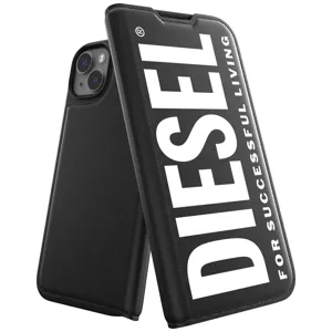 Púzdro Diesel Booklet Case Core for iPhone 14 Plus black/white (50262)