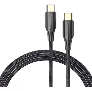 Kábel Vention USB-C 2.0 to USB-C Cable TAUBH 2m, 3A, LED Black