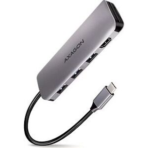 AXAGON HMC-HCR3A 5-in-1 Hub, USB-C 5Gbps, 4× USB-A, HDMI 4k/30 Hz, SD/microSD, USB-C cable 20 cm