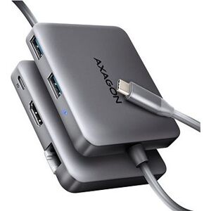 AXAGON HMC-5HL 5-in-1 Hub, USB-C 5Gbps, 2× USB-A, HDMI 4k/60Hz, RJ-45, PD 100 W, USB-C cable 20 cm