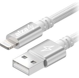 AlzaPower AluCore Lightning MFi (C189) 3 m strieborný