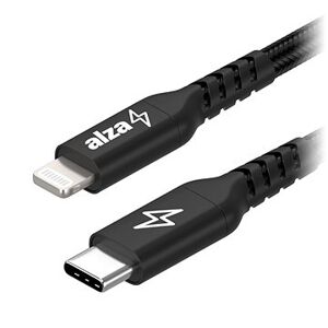 AlzaPower AluCore USB-C to Lightning MFi 1 m čierny