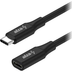 AlzaPower Core USB-C (M) to USB-C (F) 3.2 Gen 2, 0,5 m čierny