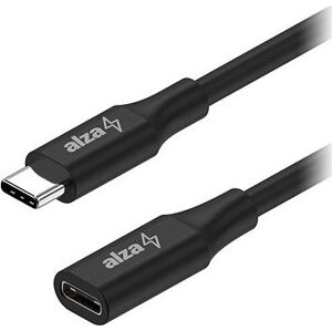 AlzaPower Core USB-C (M) to USB-C (F) 3.2 Gen 2, 1 m čierny