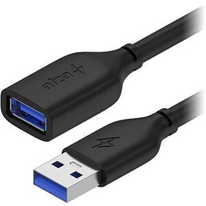 AlzaPower Core USB-A (M) to USB-A (F) 3.2 Gen 1, 3m čierny