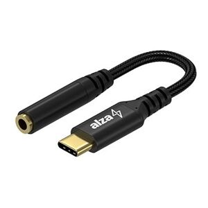 AlzaPower USB-C (M) to 3.5mm Jack (F) 0.1m čierny