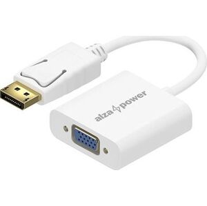 AlzaPower DisplayPort (M) to VGA (F) 0.18m biely
