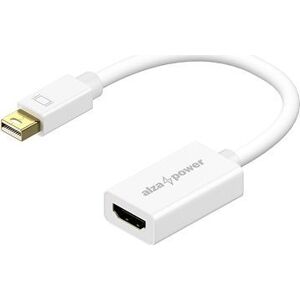 AlzaPower Core Mini DisplayPort (M) to HDMI (F) 4K 30Hz biely