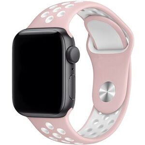 Eternico Sporty na Apple Watch 38 mm/40 mm/41 mm Cloud White and Pink