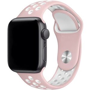 Eternico Sporty na Apple Watch 42 mm/44 mm/45 mm Cloud White and Pink