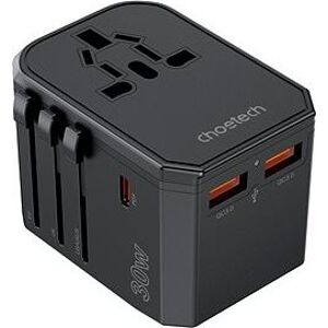 ChoeTech PD30W C + 2A Travel Wall Charger (US/EU/UK/AU)